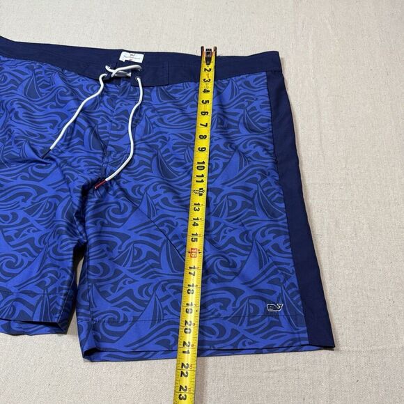 Vineyard Vines Shorts Mens XXL Blue Board Shorts Swim Trunks Tropical Sail Beach - Picture 6 of 7